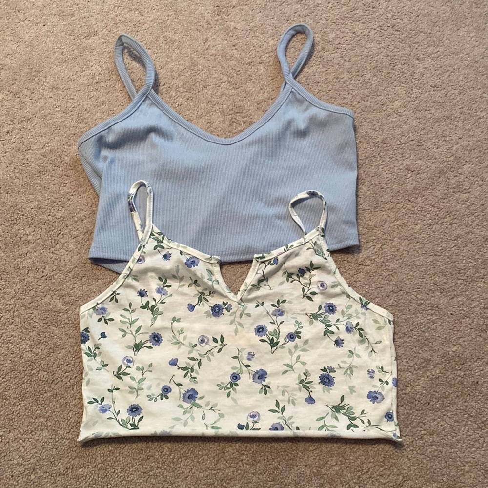 NWOT basic cropped tanks set